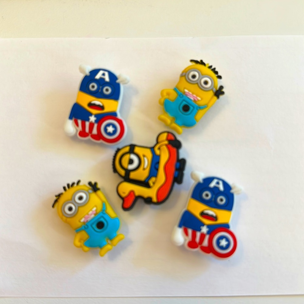 Minions croc charms